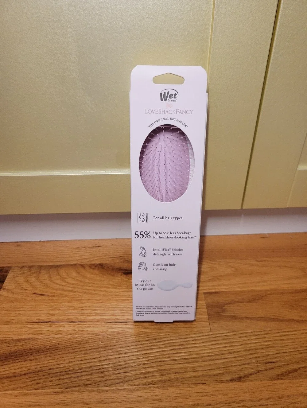NWT LoveShackFancy x Wet Brush Original Detangler Pink Chantilly/ Coquette Bow